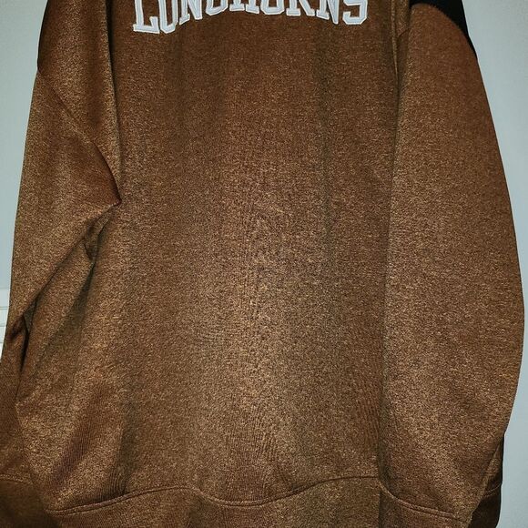 Men's Big & Tall Texas Longhorns Mesh Yolk 1/4 Zip Pullover Jacket Sz 2X Orange - Picture 4 of 7